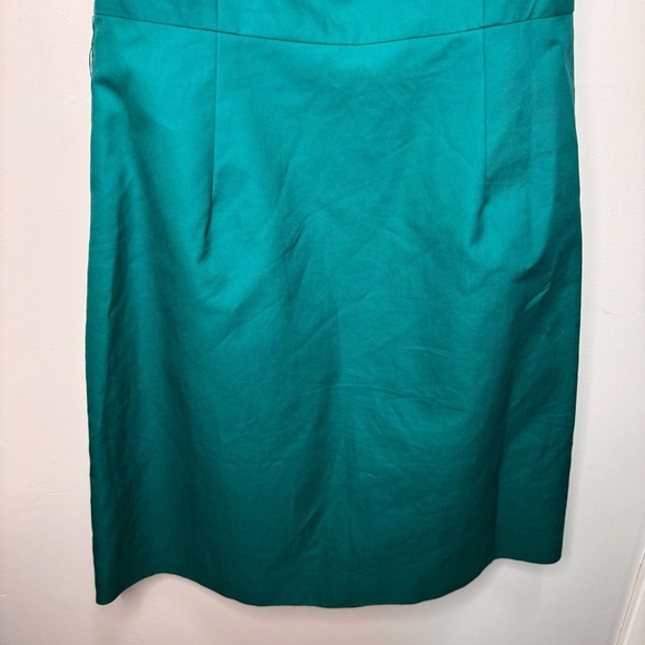 J. Crew Green Square Neck Dress with Pockets No Belt Size 16 NWT - Picture 9 of 9